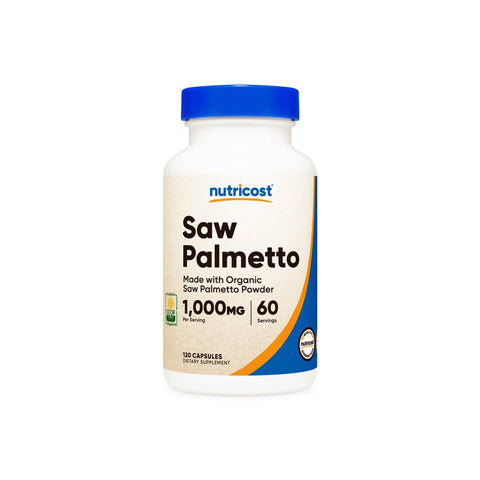Nutricost Made With Organic Saw Palmetto Capsules - Nutricost