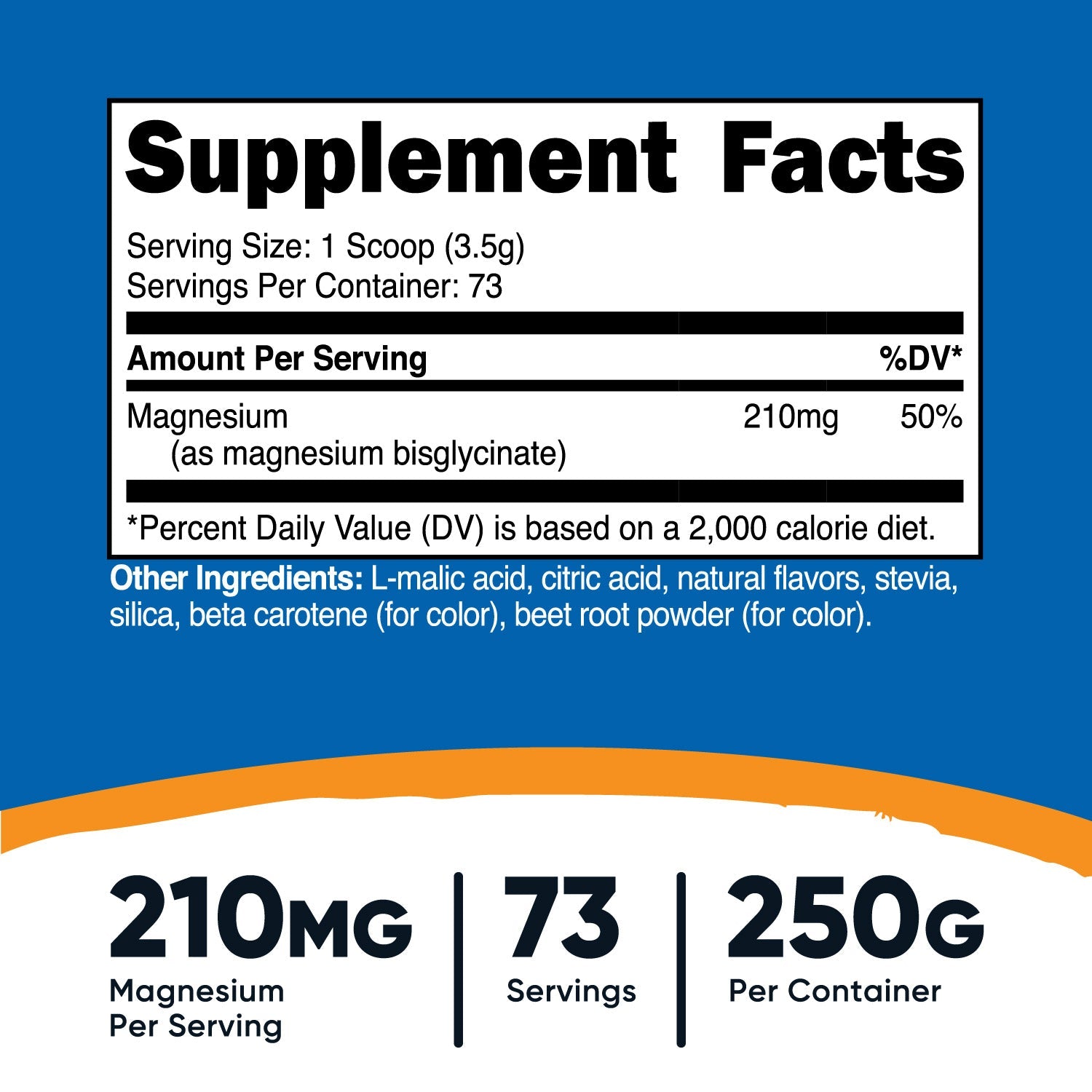 Nutricost Magnesium 30 Glycinate Powder