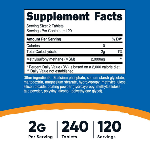 Nutricost MSM Tablets
