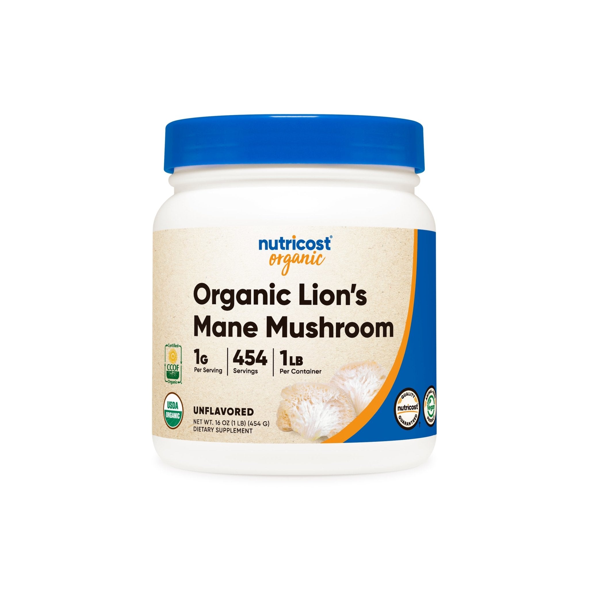 Nutricost Organic Lion's Mane Mushroom Powder Nutricost Organic Lion's Mane Mushroom Powder