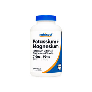 Nutricost Potassium + Magnesium Citrate Capsules