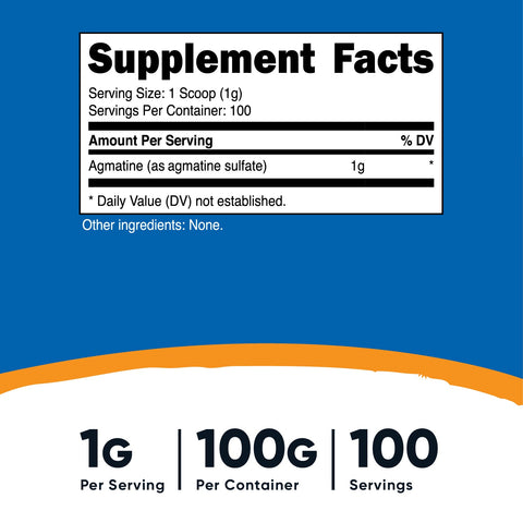 Nutricost Pure Agmatine Sulfate Powder - Nutricost