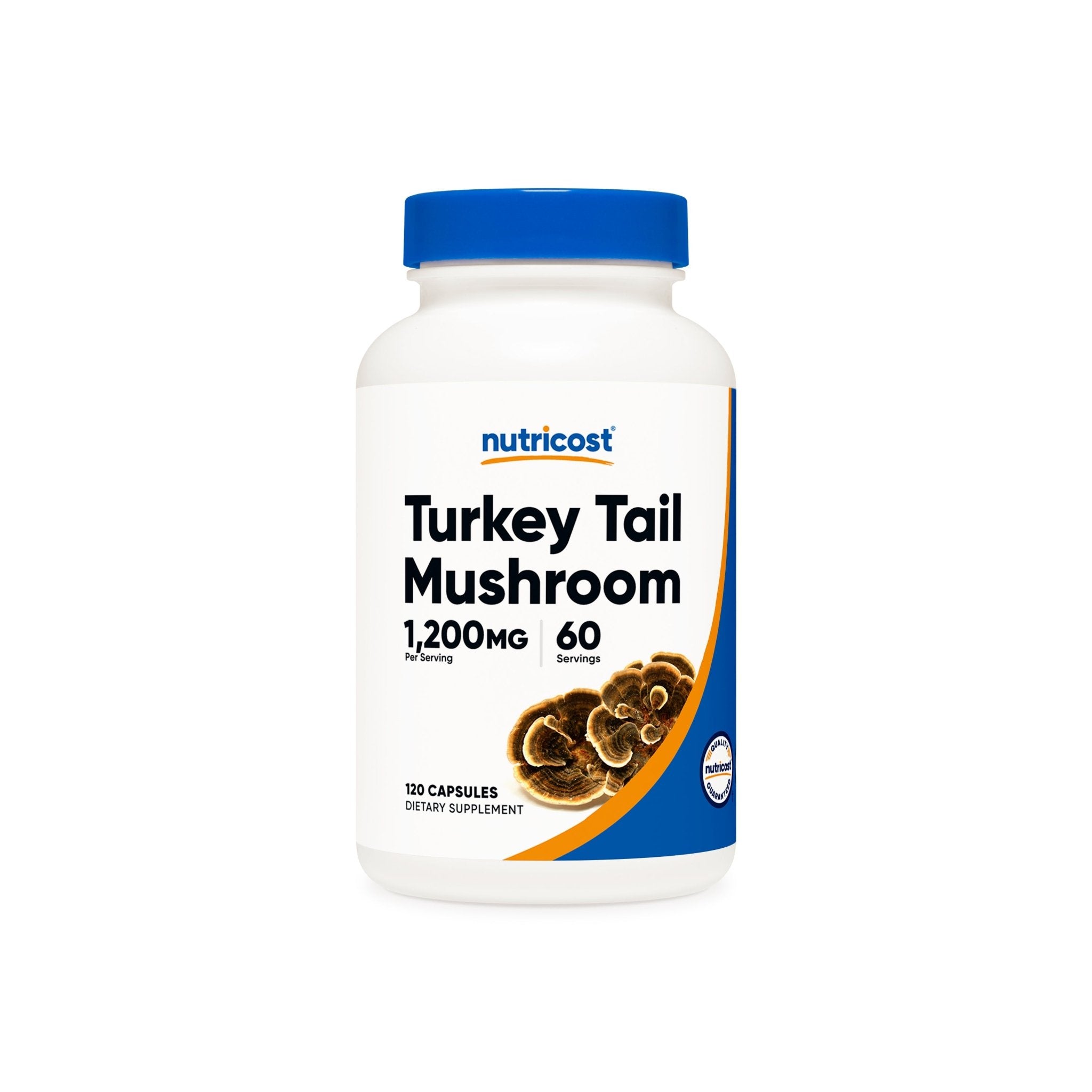 Turkey Tail Mushroom Supplements 1200mg, 200 Capsules - Non-GMO, Gluten-Free, Natural 9 thumbnail image