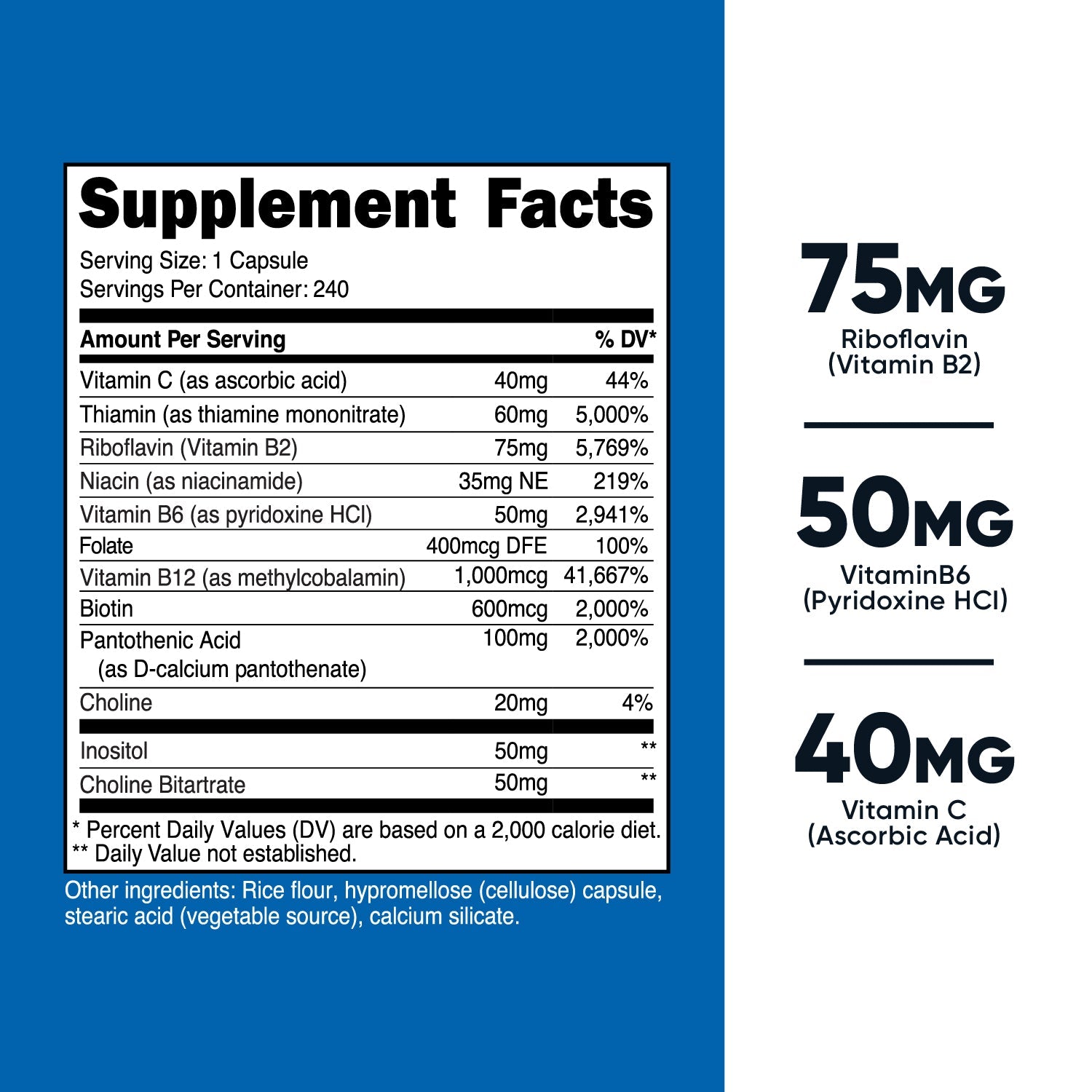 Nutricost Vitamin B Complex Capsules