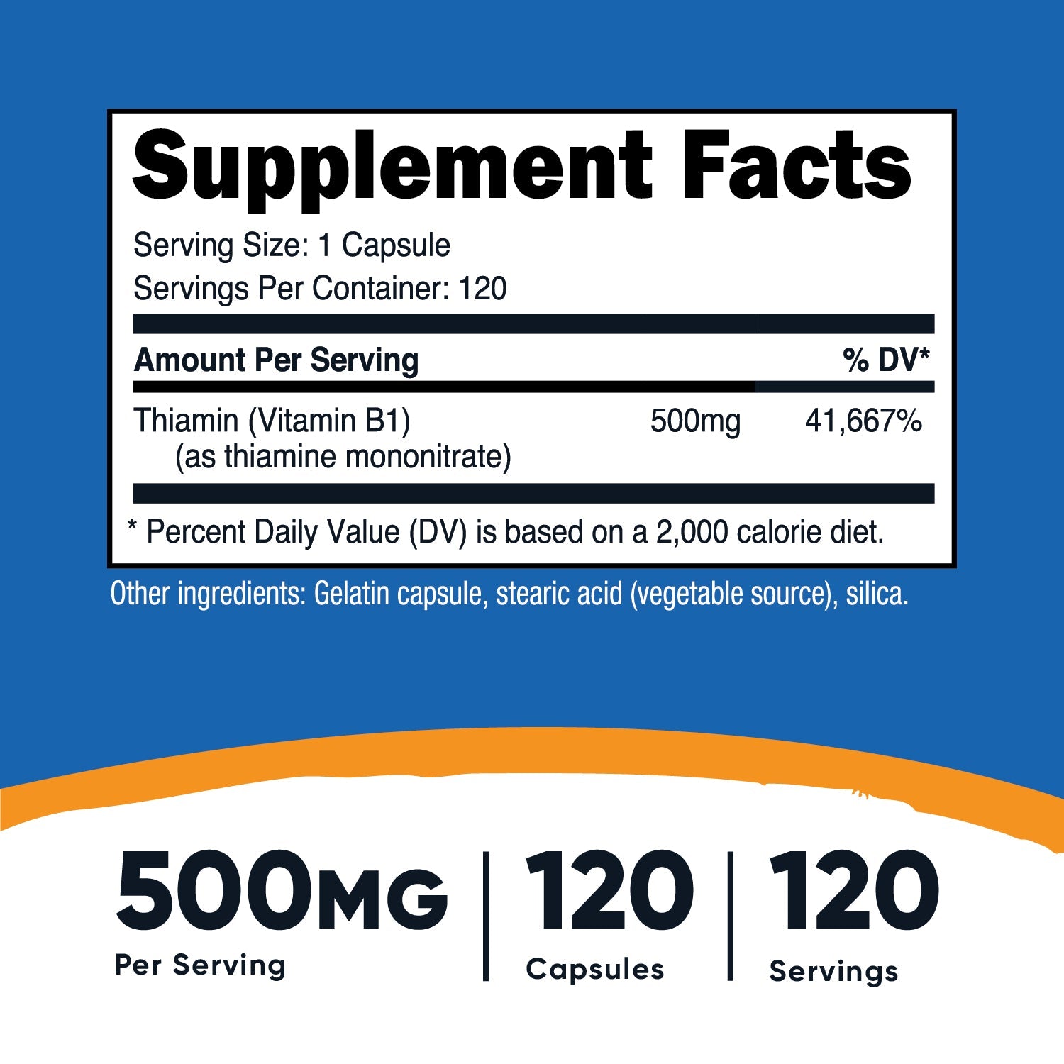 Nutricost Vitamin B1 Thiamine Capsules