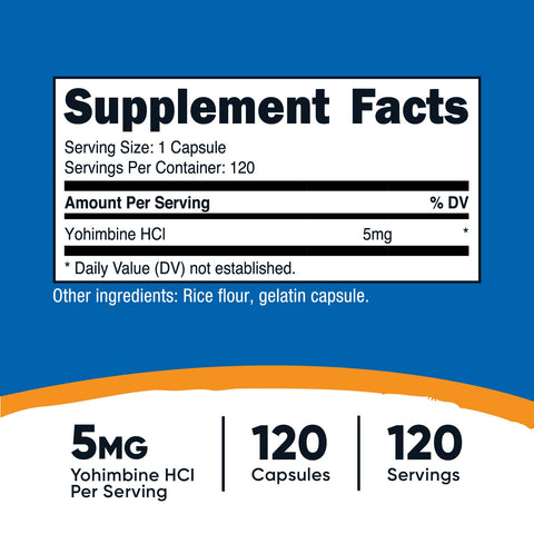 Nutricost Yohimbine HCL Capsules - Nutricost